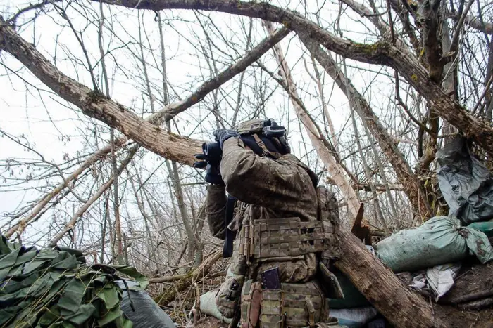 Karte der Kampfhandlungen in der Ukraine zum 9. April 2025