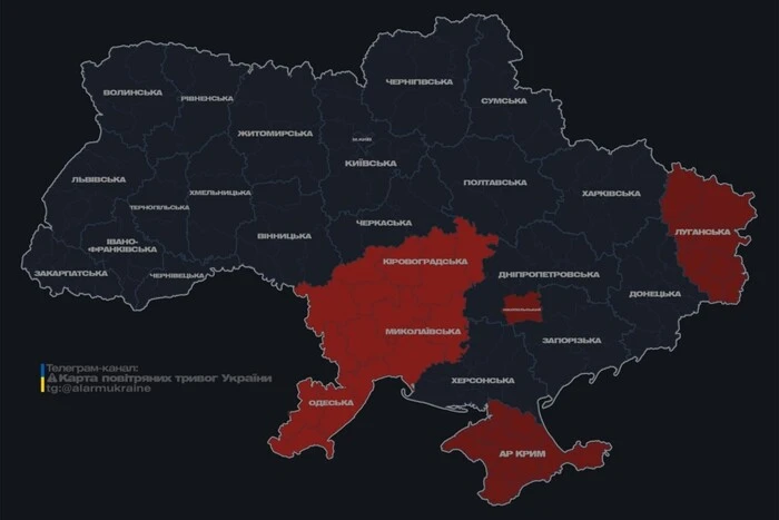 Drones over the territory of Ukraine