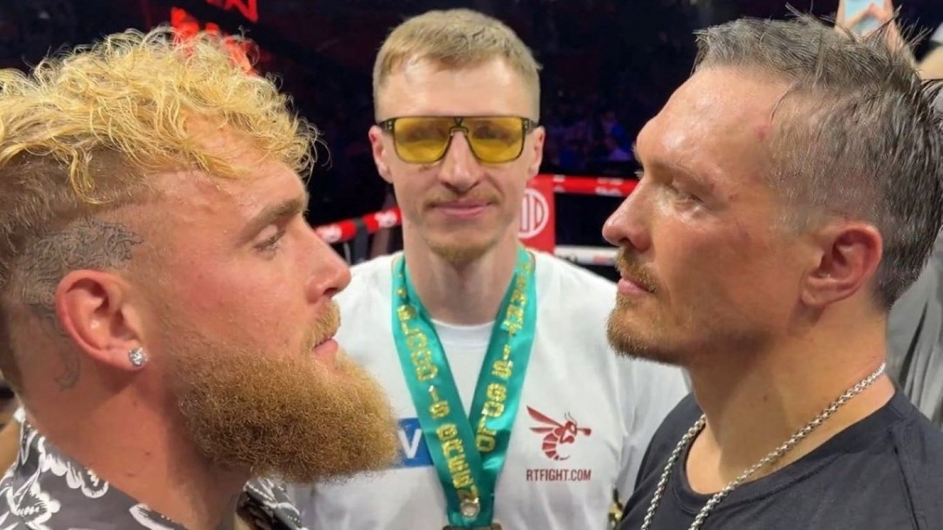 Usyk had a standoff with Jake Paul and received a fight challenge
